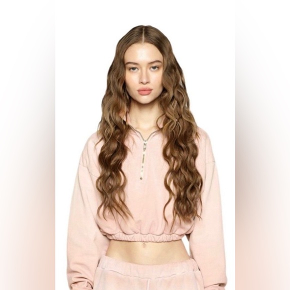 NEW BOYS LIE CAUGHT BLUSHING QUARTER ZIP | BLUSH TIE DYE - Picture 2 of 15